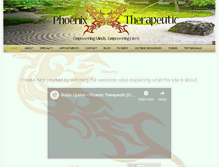 Tablet Screenshot of phoenixtherapeutic.net